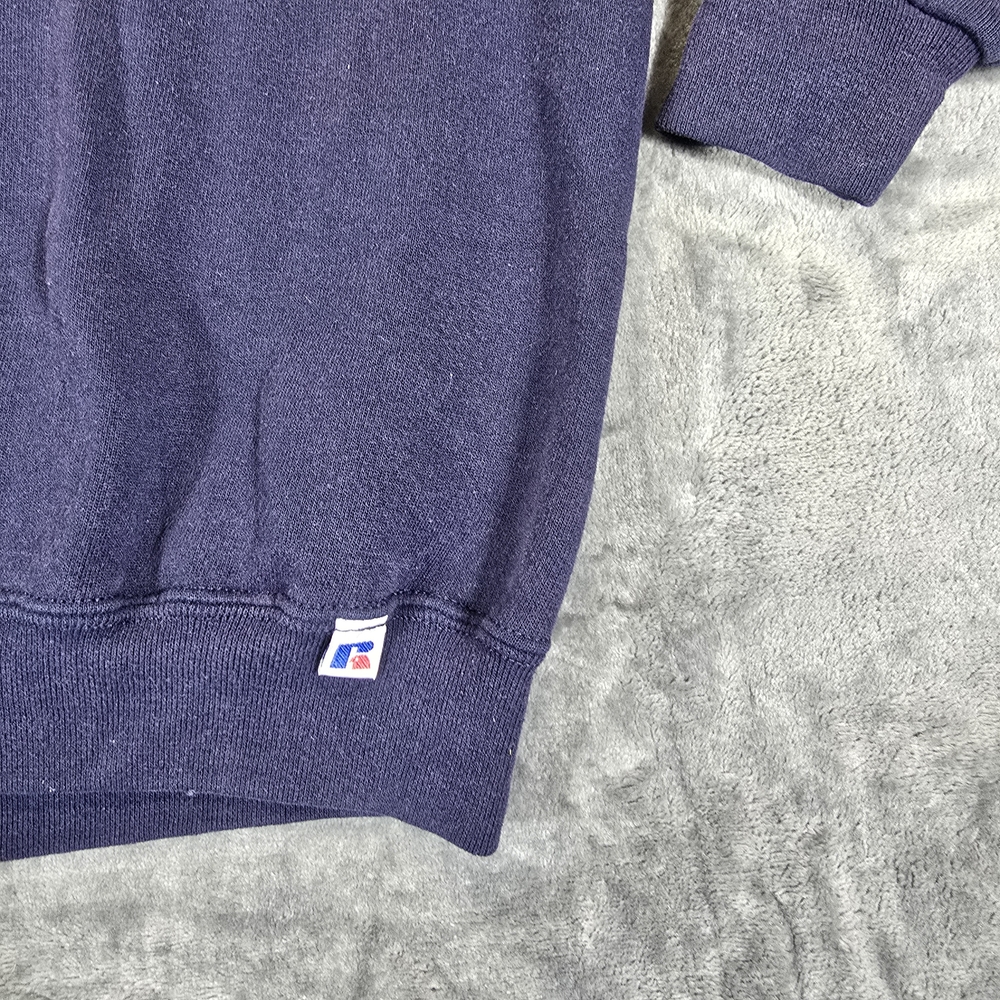 Vintage Russell Athletic Men's Navy Pullover Sweater Size XL - Picture 2 of 5
